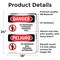 Signmission No Trespassing Authorized Only Bilingual Danger Sign, Vinyl Decal, 18in W x 24in L, 2PK OS-2PACK-DS-D-1824-VS-1495 - alternate 2